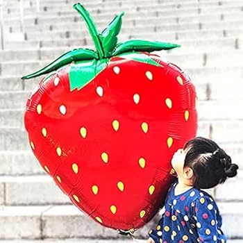 Amazon | イチゴ装飾 大きないちご風船 苺POPバルーン H100